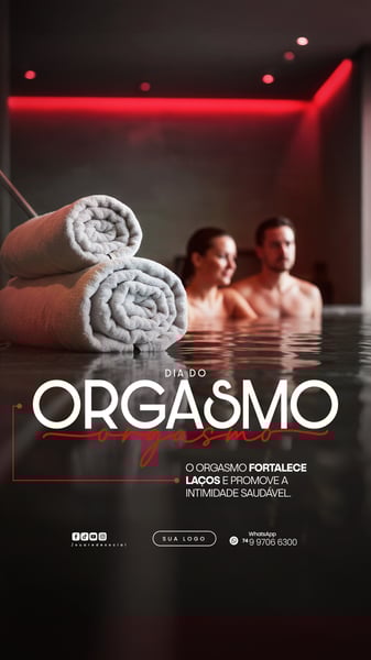 31 DE JULHO - DIA DO ORGASMO - FLYER SOCIAL MEDIA PSD EDITÁVEL