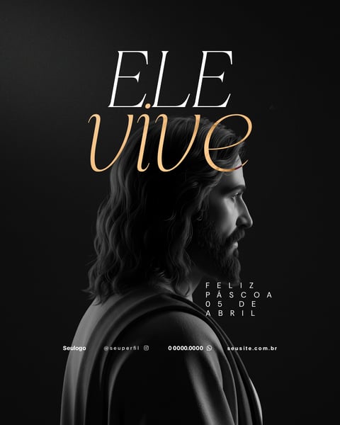 FELIZ PÁSCOA FLYER SOCIAL MEDIA PSD 6