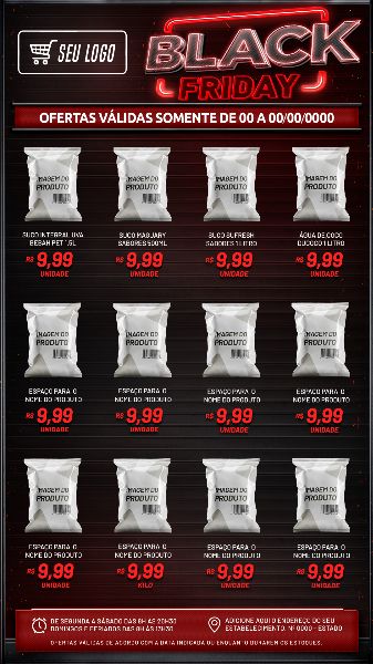 FOLHETO BLACK FRIDAY - 12 PRODUTOS