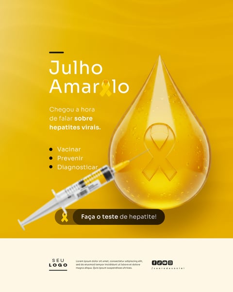 INÍCIO DO JULHO AMARELO HEPATITES VIRAIS CAMPANHA DE SAÚDE FEED