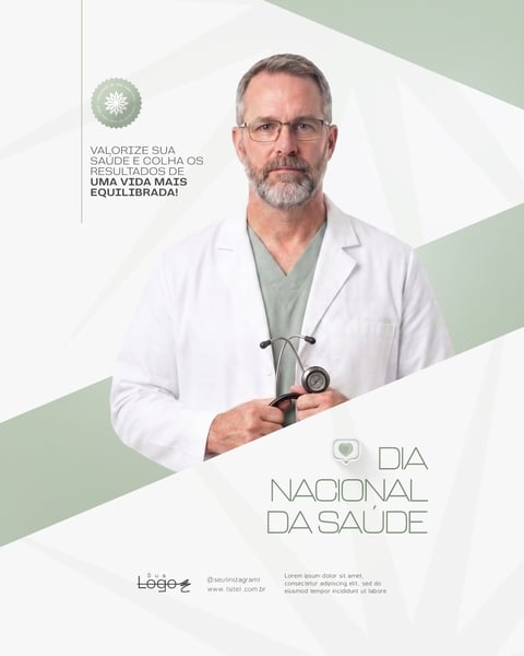 DIA NACIONAL DA SAÚDE CAMPANHA PREVENÇÃO SOCIAL MEDIA PSD EDITÁVEL 3