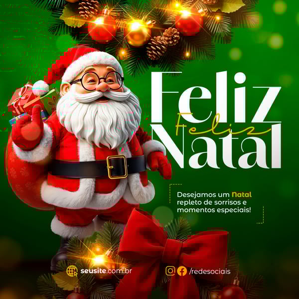 NATAL 25 DE DEZEMBRO FEED PSD EDITÁVEL