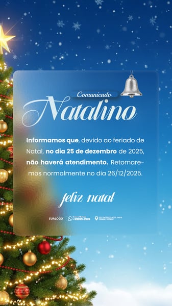 COMUNICADO DE NATAL AVISO DE RECESSO NATALINO 06