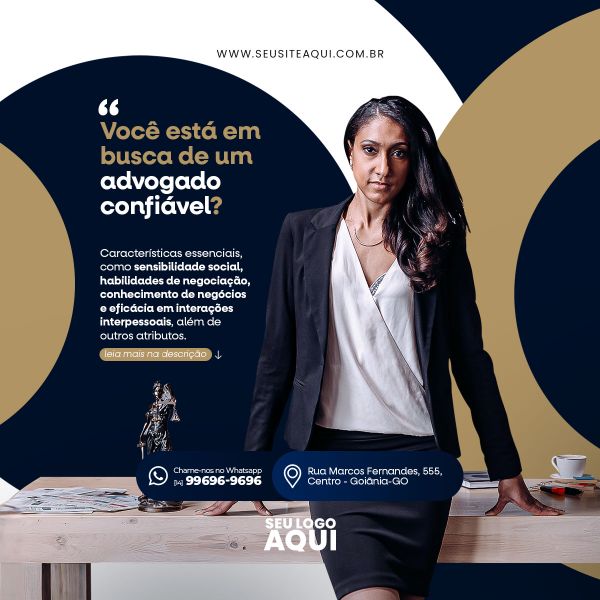 ADVOCACIA - ADVOGADO - DIREITO | SOCIAL MEDIA | PSD EDITÁVEL