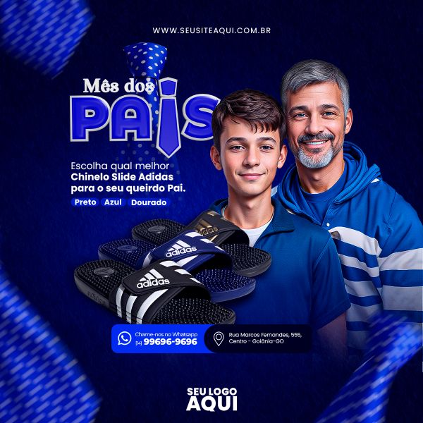 FEED QUADRADO - FELIZ DIA DOS PAIS | SOCIAL MEDIA | PSD EDITÁVEL