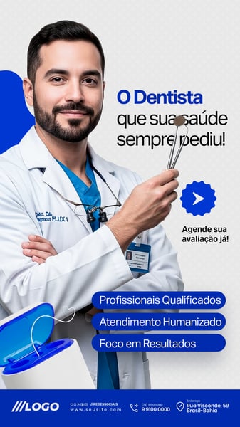 DENTISTA CLÍNICA DENTÁRIA STORY SOCIAL MEDIA PSD EDITÁVEL 6
