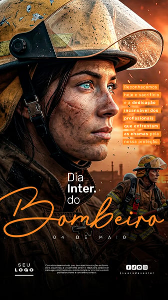 DIA INTERNACIONAL DO BOMBEIRO 04 DE MAIO STORY SOCIAL MEDIA PSD EDITÁVEL 3