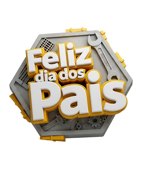 DIA DOS PAIS - Selo 3d
