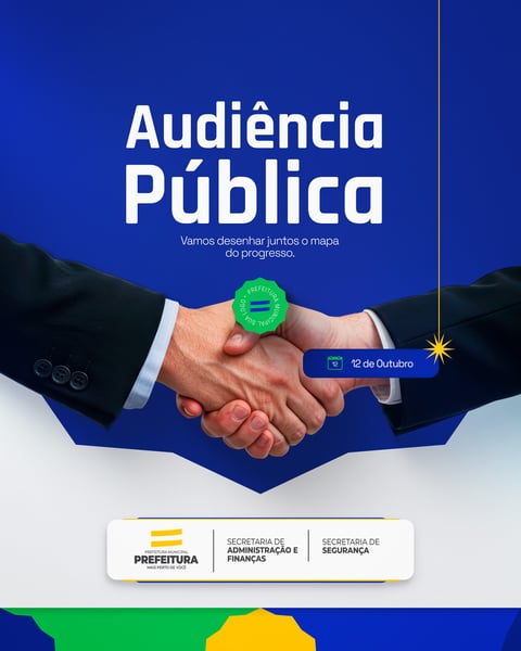 CONVITE AUDIÊNCIA PÚBLICA PREFEITURA MUNICIPAL SOCIAL MEDIA PSD EDITÁVEL