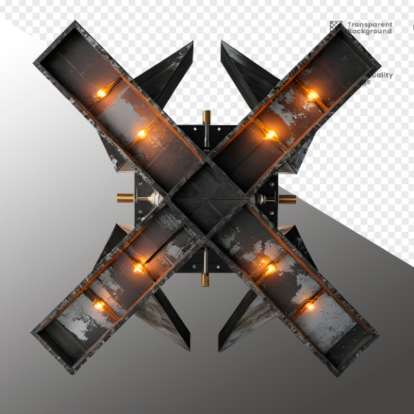 ELEMENTE DE FERRO COM LUZ - ELEMENTO 3D PARA COMPOSIÇÃO - IRON