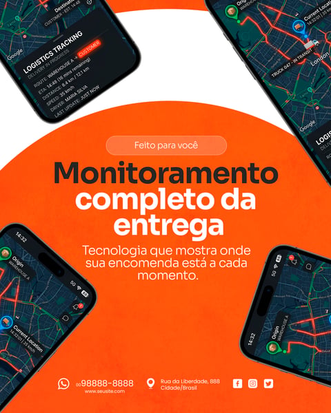 SOCIAL MEDIA TRANSPORTADORA E SERVIÇO DE ENTREGA PSD EDITÁVEL 10