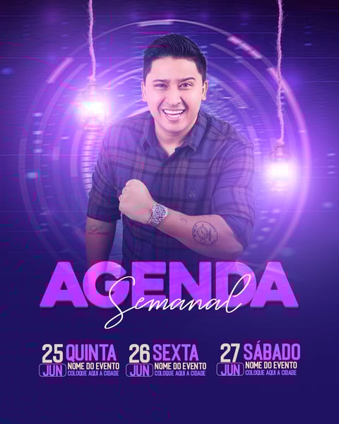 FLYER ARTISTA AGENDA DE SHOWS FEED