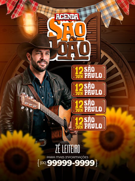 FEED FLYER EVENTOS SHOWS ARTISTAS SOCIAL MEDIA PSD EDITÁVEL 01