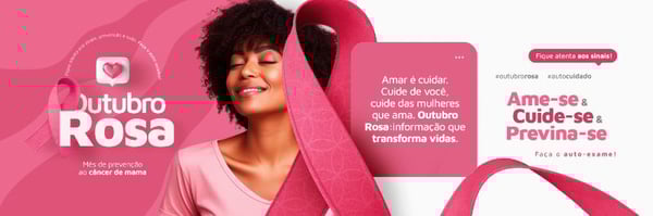 OUTUBRO ROSA CAMPANHA DE PREVENÇÃO AO CÂNCER DE MAMA POST FEED CARROSSEL PSD EDITÁVEL