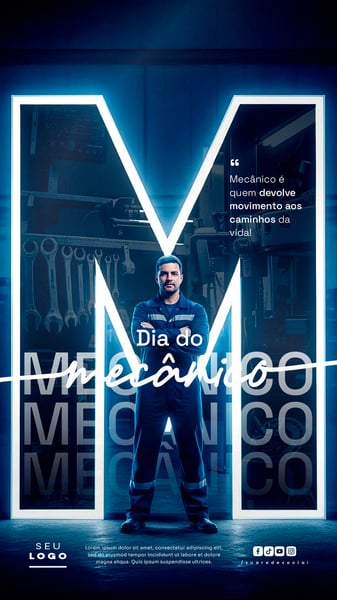 DIA DO MECÂNICO 20 DE DEZEMBRO STORY SOCIAL MEDIA PSD EDITÁVEL 4