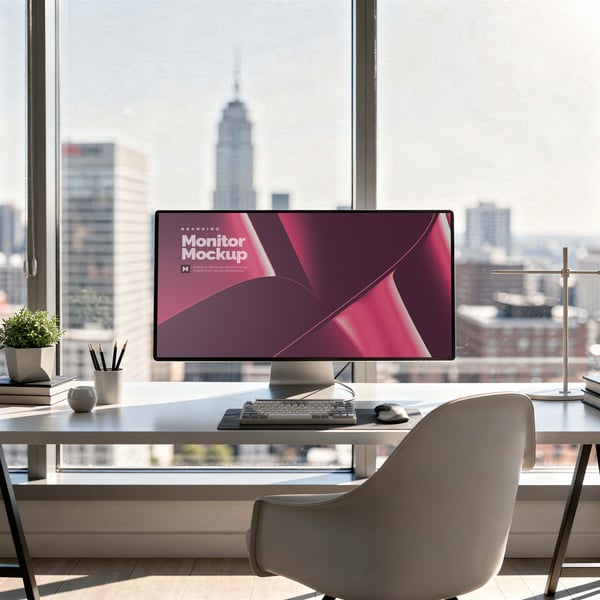 MONITOR EXTRA LARGO PSD EDITÁVEL MOCKUP