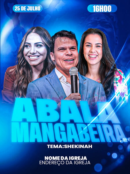 78 FLYER GOSPEL CULTO DO AVIVAMENTO ABALA MANGABEIRA
