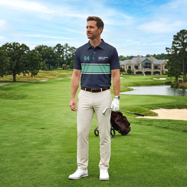 JOGADOR DE GOLFE PSD EDITÁVEL MOCKUP