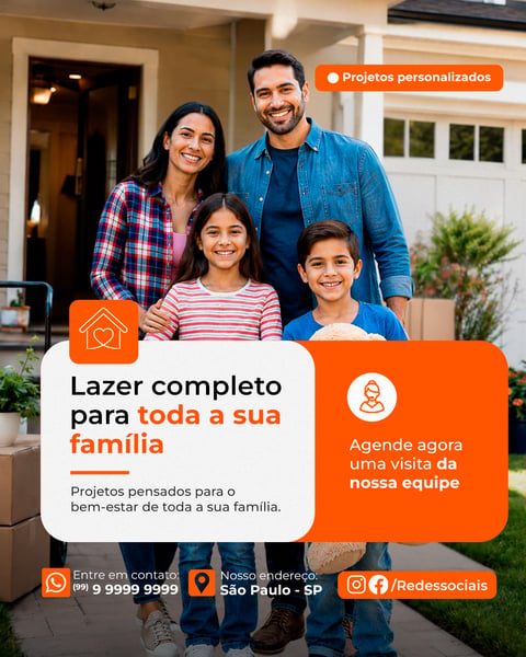 CORRETORA DE IMÓVEIS LAZER COMPLETO SOCIAL MEDIA PSD EDITÁVEL