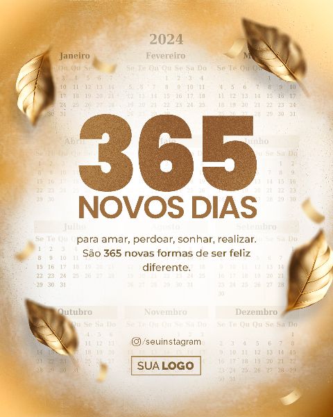 SOCIAL MEDIA - ANO NOVO FELIZ 2024 - NEW YEAR HAPPY 2024 - 40 FEED