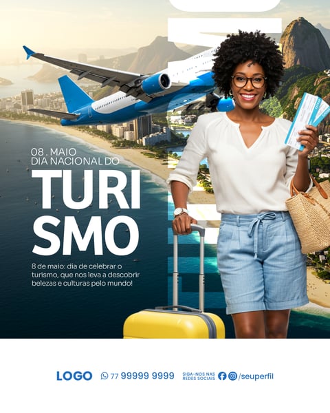 SOCIAL MEDIA - 08 DE MAIO DIA NACIONAL DO TURISMO