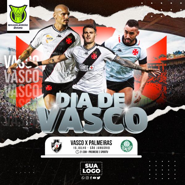 FLYER ESPORTIVO BRASILEIRÃO DIA DE VASCO