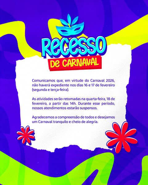 Comunicado Recesso de Carnaval