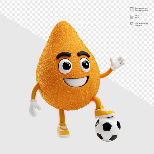 MASCOTE 3D COXINHA 14