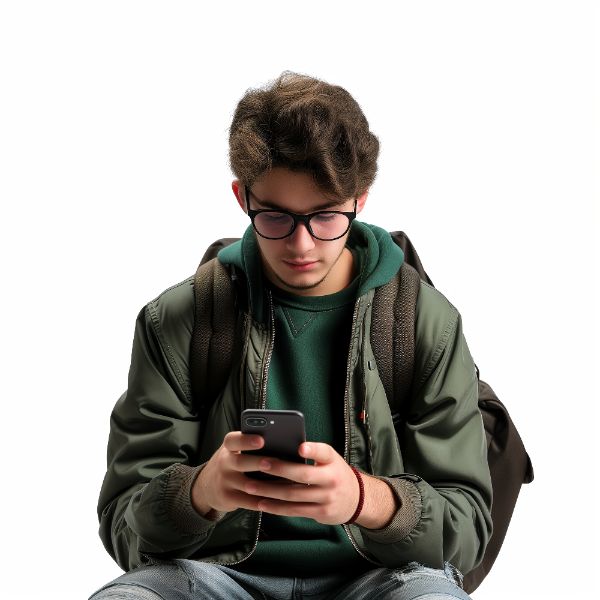 GAROTO MEXENDO NO CELULAR