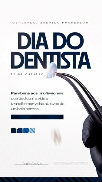 DIA DO DENTISTA ODONTOLOGIA ESTÉTICA SOCIAL MEDIA FLYER PSD EDITÁVEL STORY