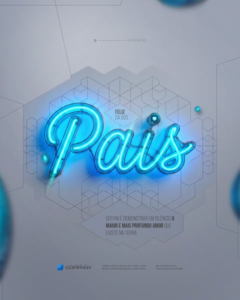 FELIZ DIA DOS PAIS MÊS DE AGOSTO PAI FLYER SOCIAL MEDIA PSD EDITÁVEL 5