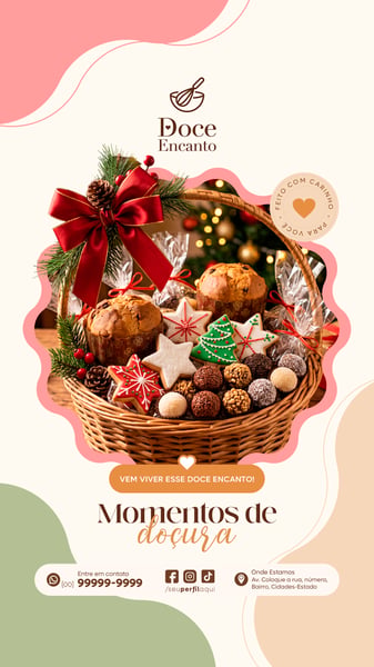 STORY DOCERIA CONFEITARIA SOCIAL MEDIA TEMPLATE PSD EDITÁVEL 05