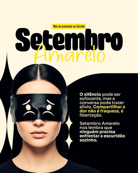 SOCIAL MEDIA SETEMBRO AMARELO PSD EDITÁVEL FEED 2