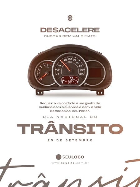 SOCIAL MEDIA DIA NACIONAL DO TRÂNSITO PSD EDITÁVEL 06