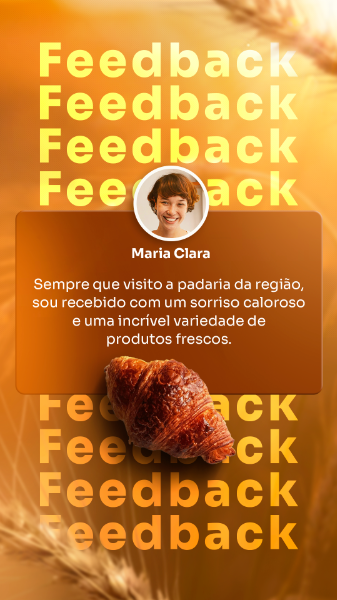 STORIES FEEDBACK CLIENTE DE PANIFICADORA FEED INSTAGRAM PANIFICADORA SOCIAL MEDIA PSD