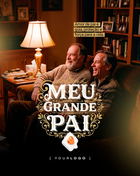 Meu Grande Pai Dia dos Pais Social Media PSD Editável