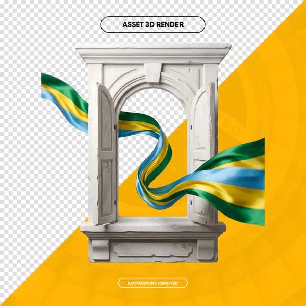 7 de SETEMBRO INDEPENDÊNCIA DO BRASIL ELEMENTO 3D COMPOSIÇÃO SOCIAL MEDIA 56
