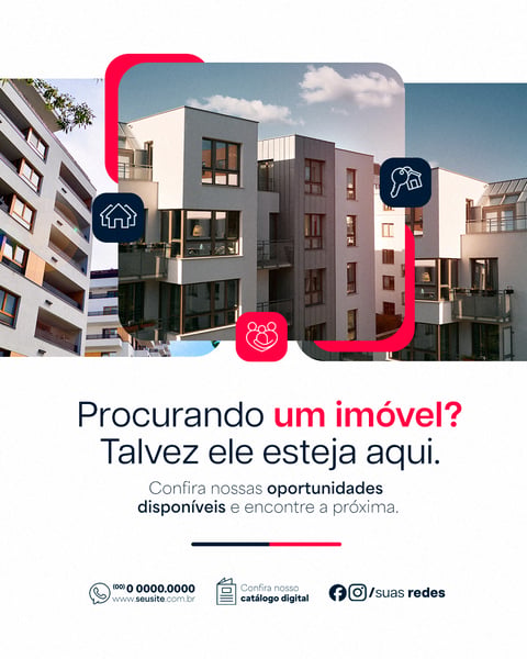 IMOBILIÁRIA SOCIAL MEDIA PROCURANDO UM IMÓVEL PSD EDITÁVEL