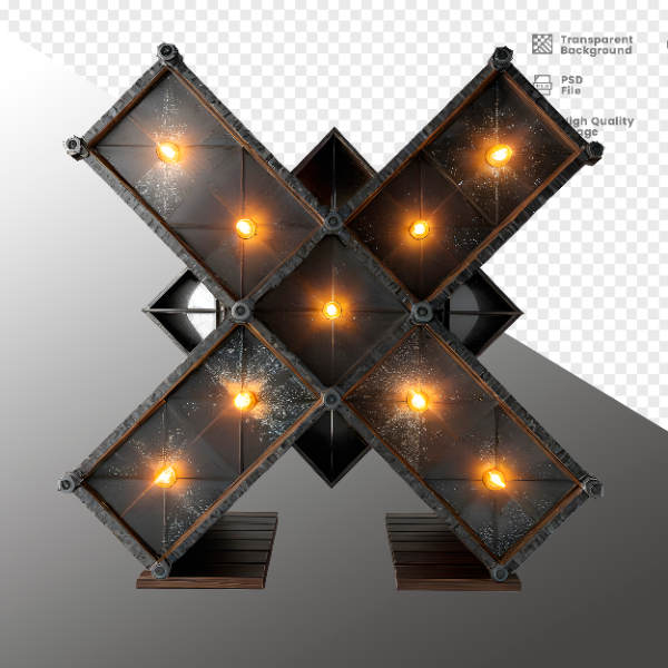 ELEMENTE DE FERRO COM LUZ - ELEMENTO 3D PARA COMPOSIÇÃO - IRON