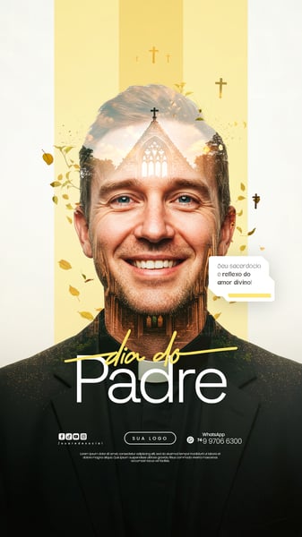 DIA DO PADRE 04 DE AGOSTO FLYER SOCIAL MEDIA PSD EDITÁVEL 5