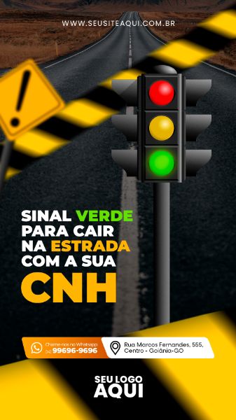 STORY - AUTO ESCOLA - CNH - MOTORISTA | SOCIAL MEDIA - PSD EDITÁVEL