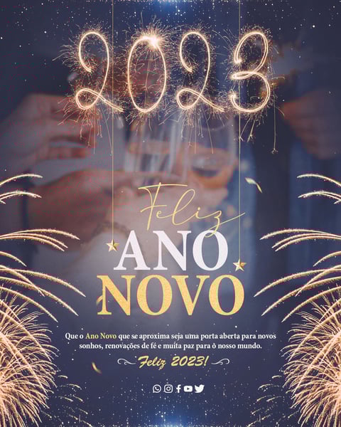SOCIAL MEDIA - FEED - #01 - FELIZ ANO NOVO - 2023