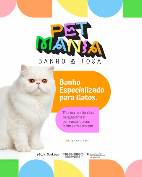 PETSHOP BANHO E TOSA PROFISSIONAL SOCIAL MEDIA PSD EDITÁVEL 4
