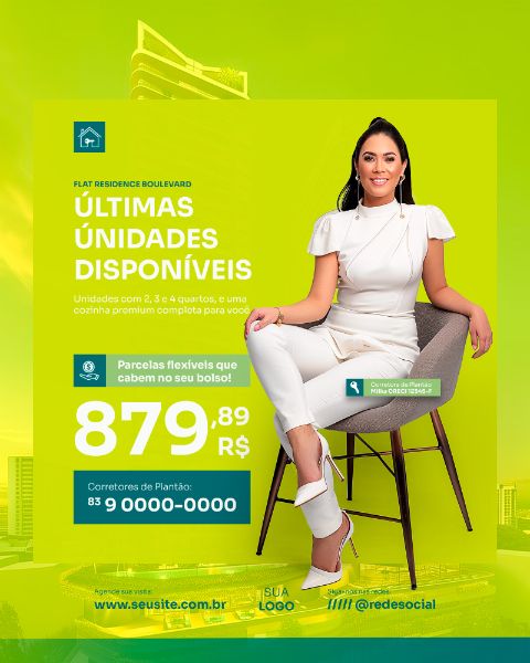 IMOBILIÁRIA IMÓVEIS CORRETOR SOCIAL MEDIA FEED VERTICAL