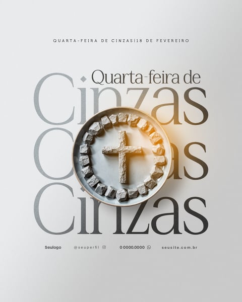 QUARTA FEIRA CINZAS FLYER PSD 3