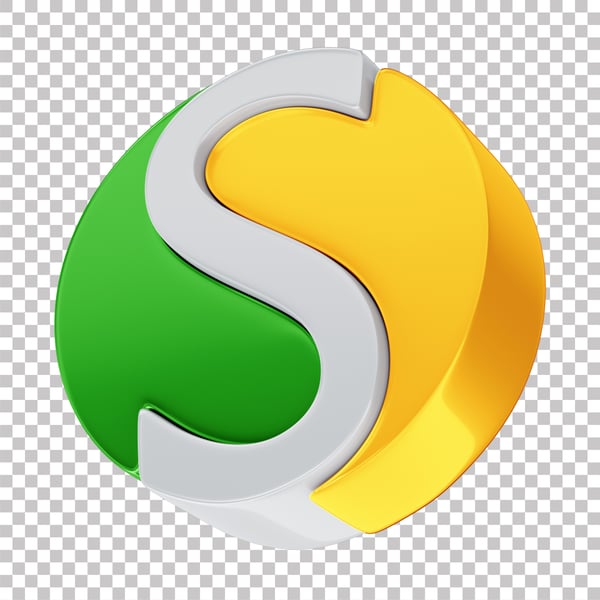 ASSET 3D LOGO SIMPLES NACIONAL CONTABILIDADE COM FUNDO ISOLADO 9