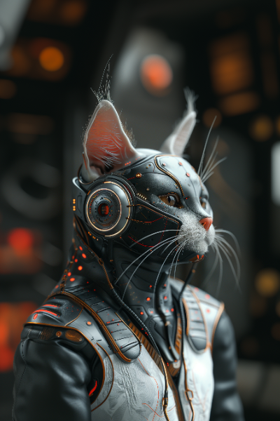 GATO ROBOTICO - FUTURISTA