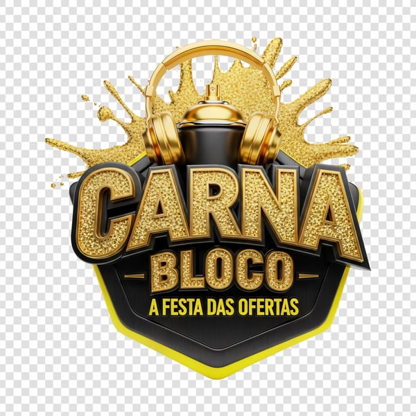 SELO 3D CARNAVAL BLOCO A FESTA DAS OFERTAS 08