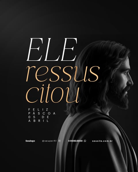 FELIZ PÁSCOA FLYER SOCIAL MEDIA PSD 5