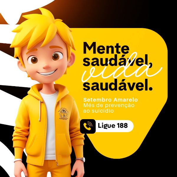 SETEMBRO AMARELO MENTE SAUDÁVEL FEED SOCIAL MEDIA PSD